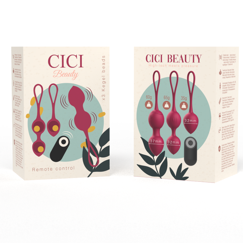CICI BEAUTY - PREMIUM SILIKON 3 VIBRIERENDE KEGELKUGELN FERNGESTEUERT
