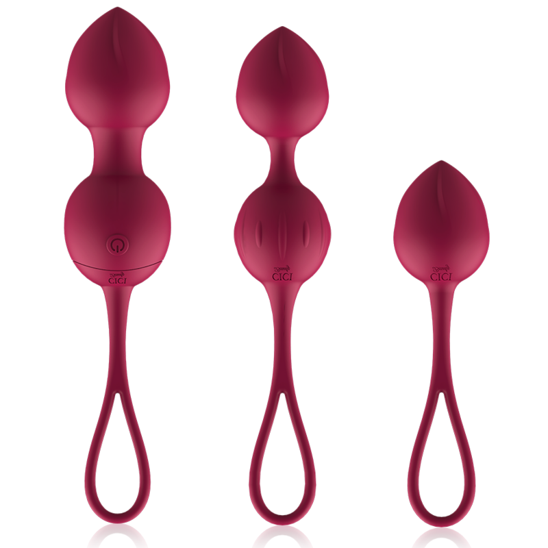 CICI BEAUTY - PREMIUM SILIKON 3 VIBRIERENDE KEGELKUGELN FERNGESTEUERT