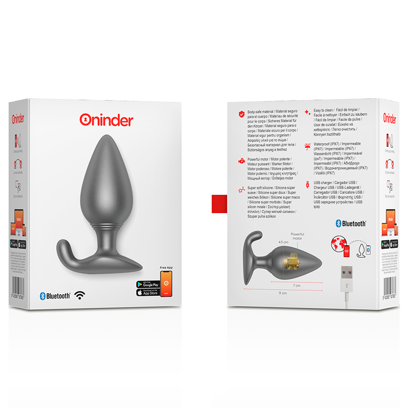 ONINDER - RIO VIBRIERENDER ANUSPLUG SCHWARZ - GRATIS APP