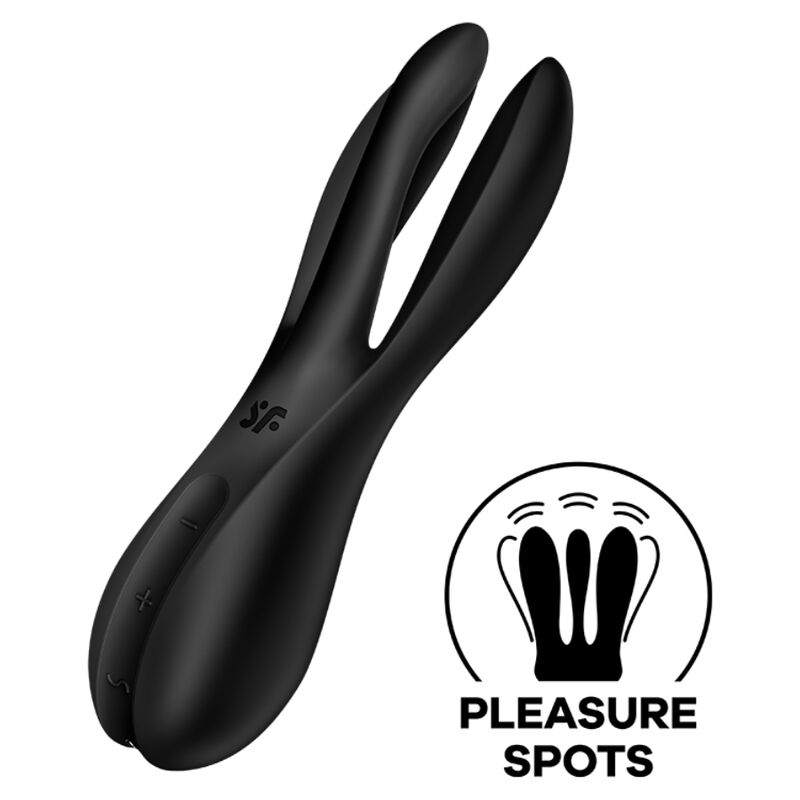 SATISFYER - THREESOME 2 Sensory Device BLACK