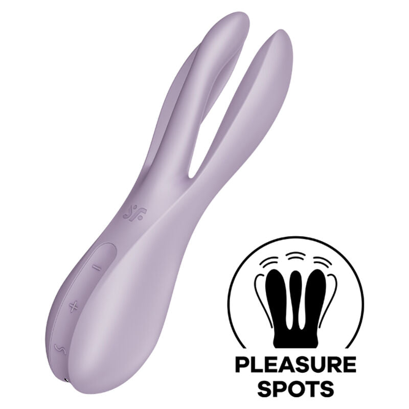 SATISFYER - THREESOME 2 Sensory Device BLACK