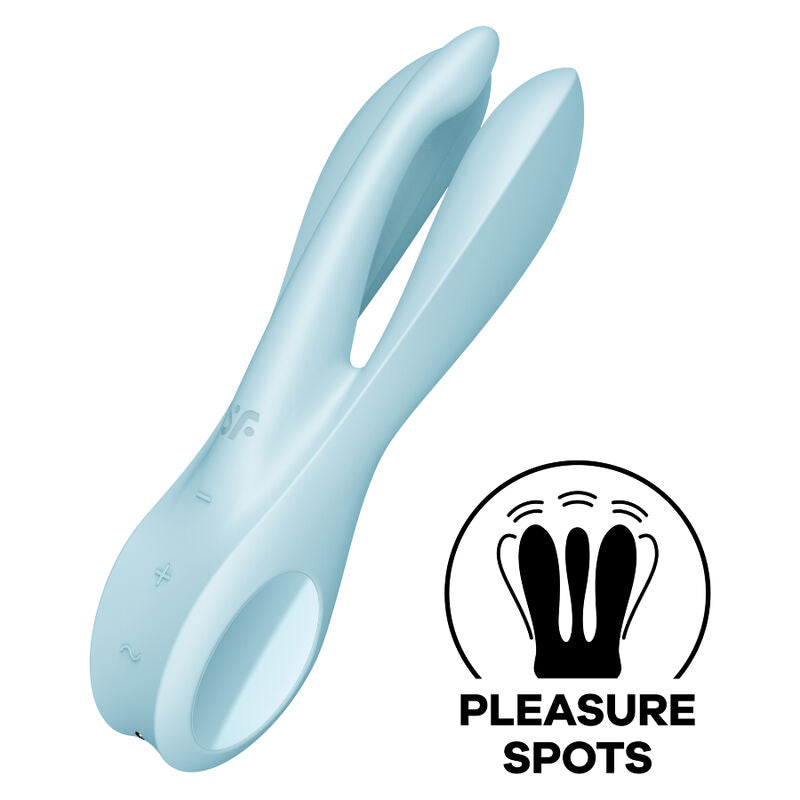 SATISFYER - THREESOME 1 Sensory Device BLUE