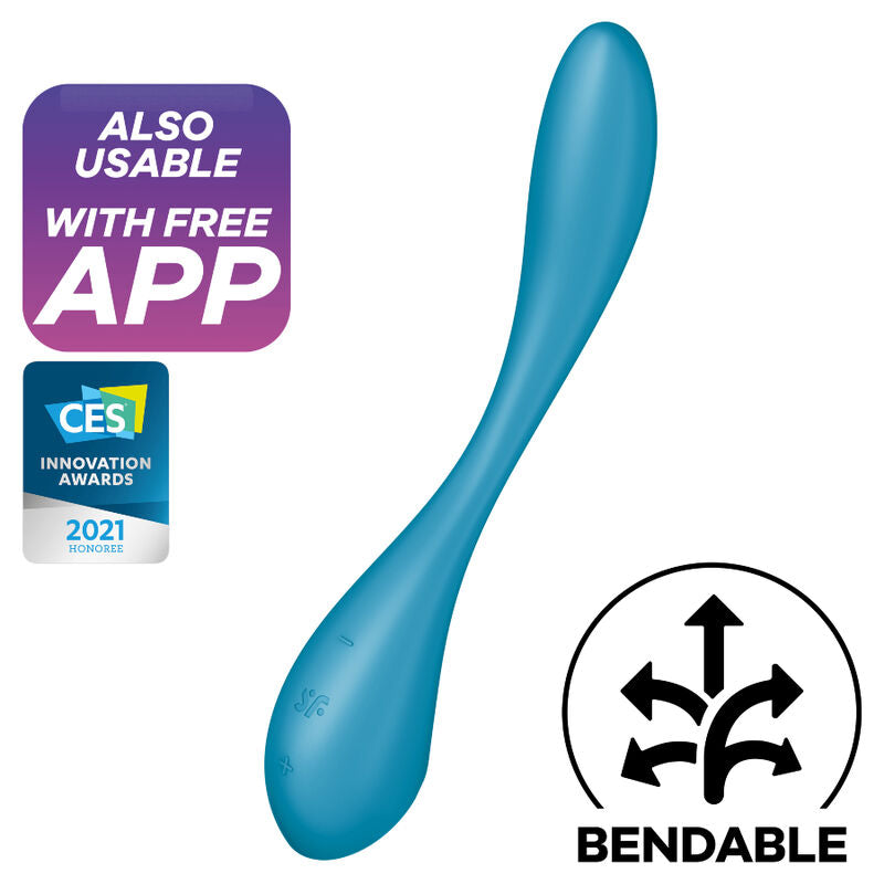 SATISFYER - G-SPOT FLEX 5 MULTI Sensory Device BLUE