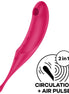 SATISFYER - TWIRLING PRO AIR PULSE STIMULATOR & Sensory Device RED