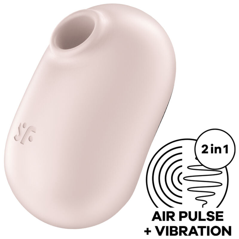 SATISFYER - PRO TO GO 2 DOUBLE AIR PULSE STIMULATOR & Sensory Device VIOLET