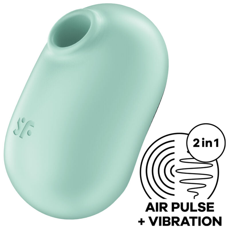 SATISFYER - PRO TO GO 2 DOUBLE AIR PULSE STIMULATOR & Sensory Device VIOLET