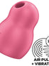SATISFYER - PRO TO GO 1 DOUBLE AIR PULSE STIMULATOR & Sensory Device RED