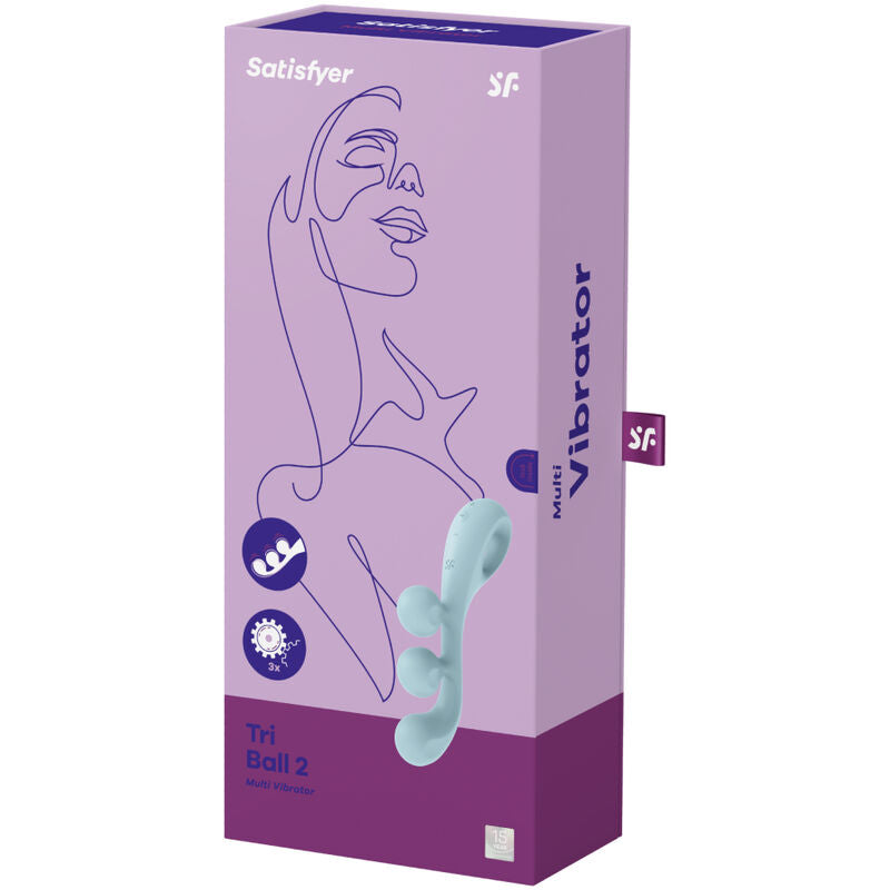 SATISFYER - TRI BALL 2 Multi-Sensorisches Gerät BLAU