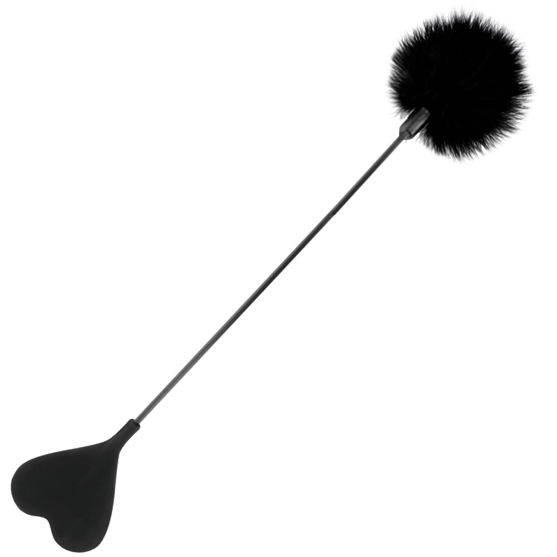 DARKNESS - SCHWARZE LIEBESFEDERPEITSCHE 40 CM