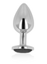 OHMAMA - ANALPLUG MIT SCHWARZEM KRISTALL 8 CM