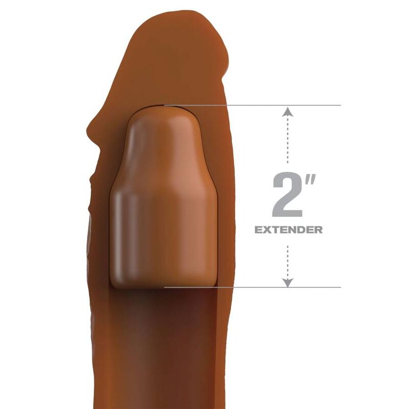FANTASY X- TENSIONS - PIPEDREAMS SLEEVE 20,32 CM + 5,00 CM PLUG KARAMELL