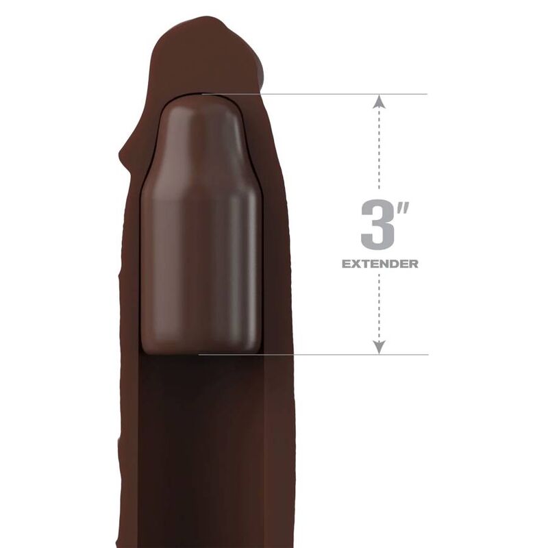 FANTASY X-TENSIONS - PIPEDREAMS SLEEVE 22,86 CM + 7,62 CM PLUG BRAUN