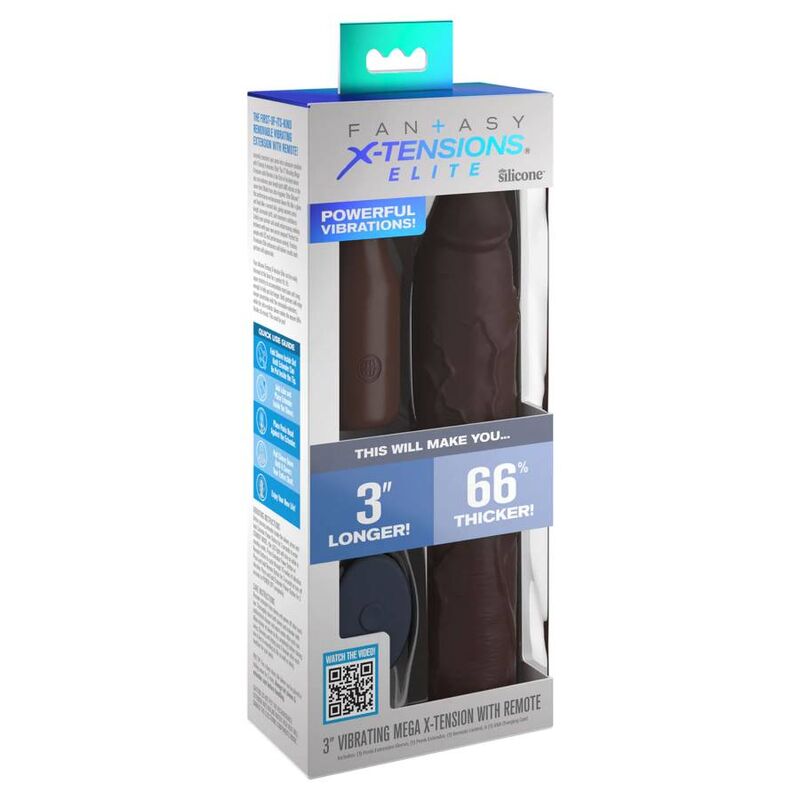 FANTASY X- TENSIONS - PIPEDREAMS SLEEVE 22,86 CM + 7,62 CM PLUG FERNGESTEUERT BRAUN