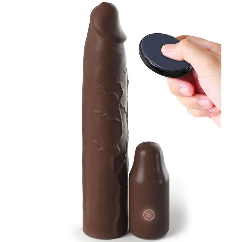 FANTASY X- TENSIONS - PIPEDREAMS SLEEVE 22,86 CM + 7,62 CM PLUG FERNGESTEUERT BRAUN
