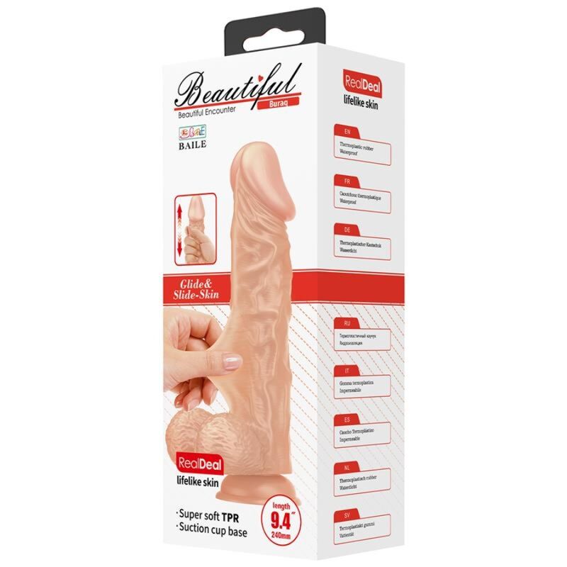 BAILE - BEAUTIFUL ENCOUNTER BURAQ FLEXIBLE REALISTIC Wellness Device 24 CM NATURAL