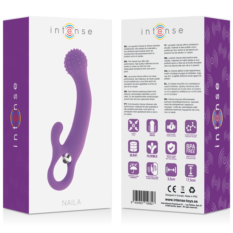 INTENSE – NAILA VIBRIERENDER SILIKON DUNKELVIOLETT