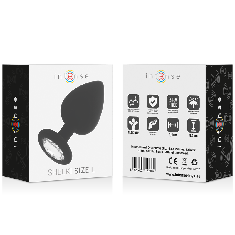 INTENSE - SHELKI L ANALPLUG SCHWARZ