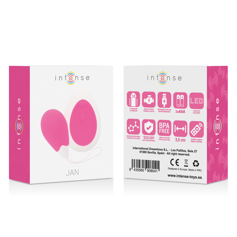 INTENSE - JAN EGG Sensorisches Gerät FERNBEDIENUNG ROSA