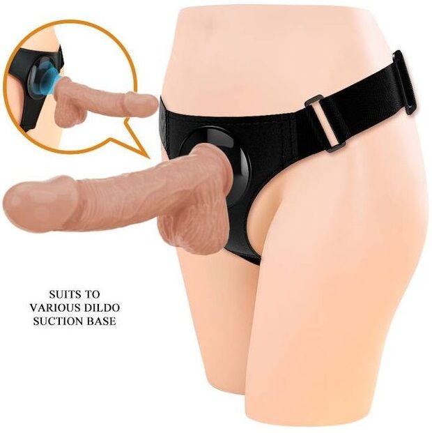 PRETTY LOVE - HARNESS BRIEFS UNIVERSAL HARNESS WITH Wellness Device JERRY 21.8 CM NATURAL