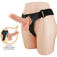 PRETTY LOVE - HARNESS BRIEFS UNIVERSAL HARNESS WITH Wellness Device TOM 20 CM NATURAL