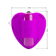 PRETTY LOVE - HEARTBEAT KLITORISSTIMULATOR 10 VIBRATIONSMODI LILA