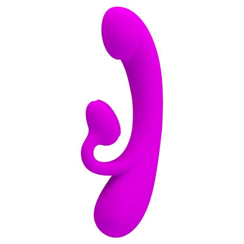PRETTY LOVE - SINCERE SILICONE CLITORAL Sensory Device AND SUCKER PURPLE