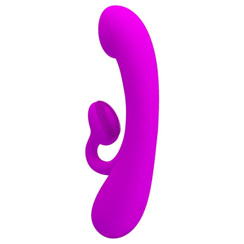 PRETTY LOVE - SINCERE SILICONE CLITORAL Sensory Device AND SUCKER PURPLE