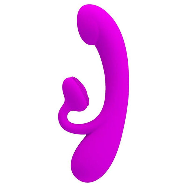 PRETTY LOVE - SINCERE SILICONE CLITORAL Sensory Device AND SUCKER PURPLE