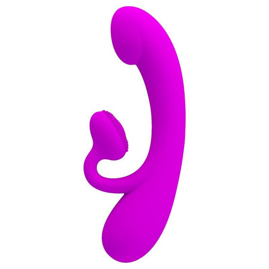 PRETTY LOVE - SINCERE SILICONE Klitorales Sensorgerät UND SAUGER LILA