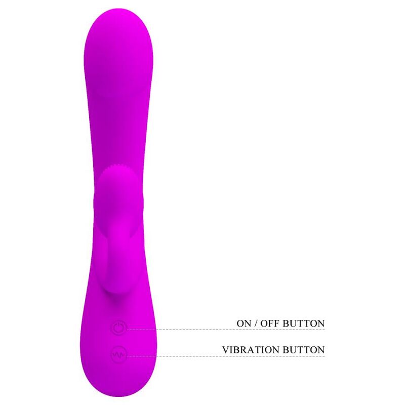 PRETTY LOVE - SINCERE SILICONE CLITORAL Sensory Device AND SUCKER PURPLE