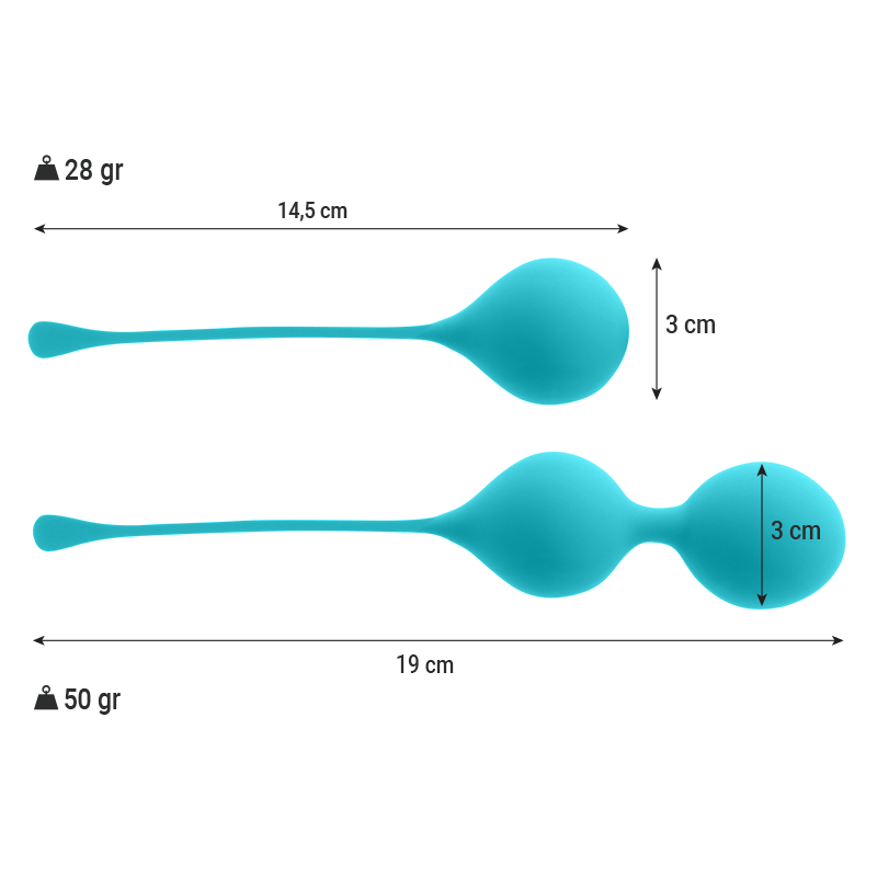INTENSE – KEGEL-KUGELN PACKUNG KENDALL BLAU