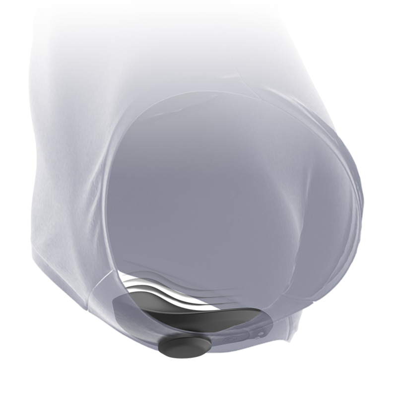 BLACK&SILVER - PRESTON RECHARGEABLE SILICONE Sensory Device PANTIE BLACK