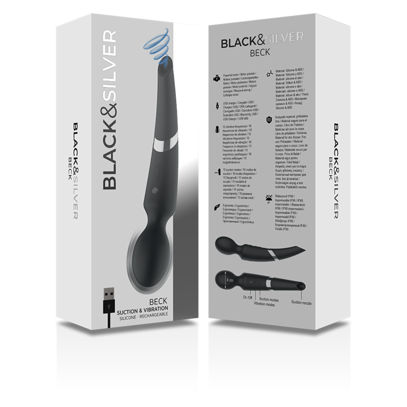 SCHWARZ&SILBER – BECK-STAB UND SAUGNAPF 2 IN 1 AUS SILIKON