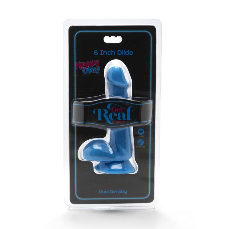 GET REAL - HAPPY DICKS Wellnessgerät 12 CM KUGELN BLAU