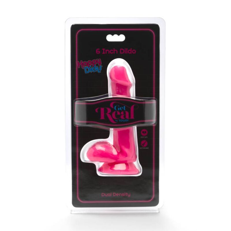 GET REAL - HAPPY DICKS Wellness Device 12 CM BALLS PINK