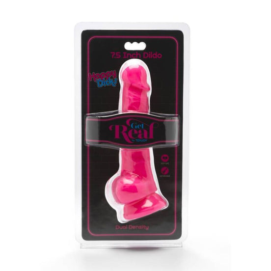 GET REAL - HAPPY DICKS 19 CM MIT HODEN ROSA