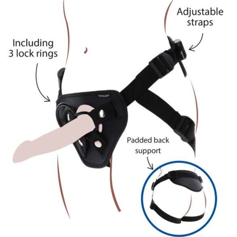 GET REAL – STRAP-ON DELUXE HARNESS SCHWARZ