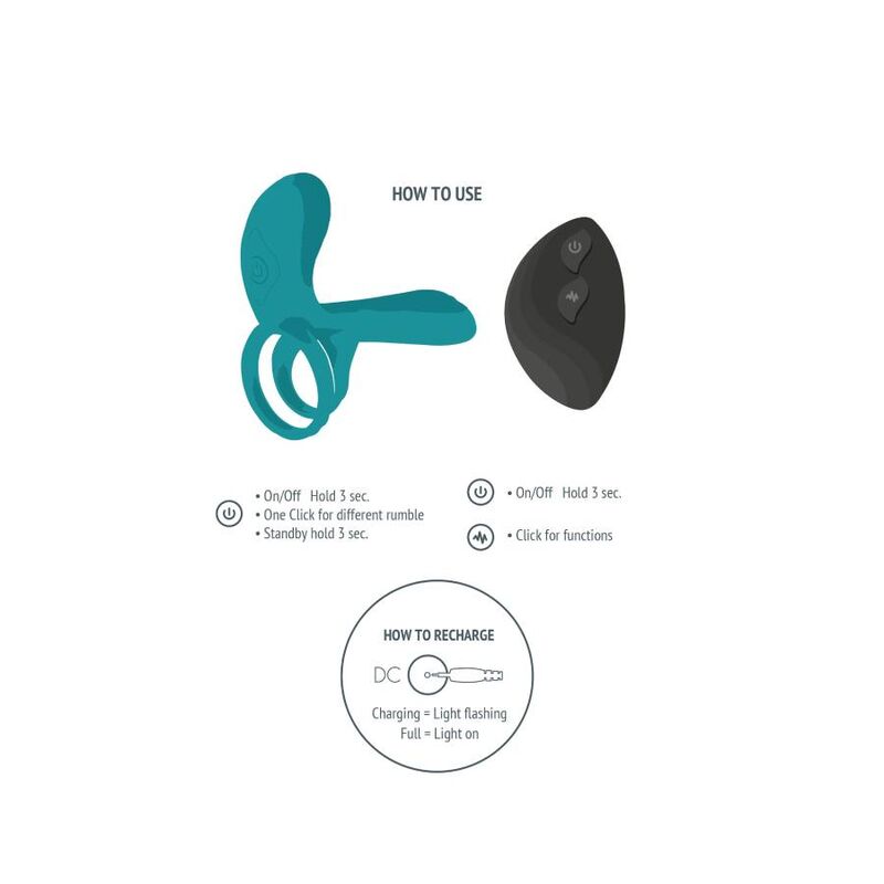 XOCOON - COUPLES Sensory Device RING GREEN