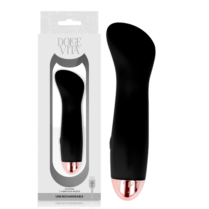 DOLCE VITA - RECHARGEABLE Sensory Device ONE BLACK 7 SPEED