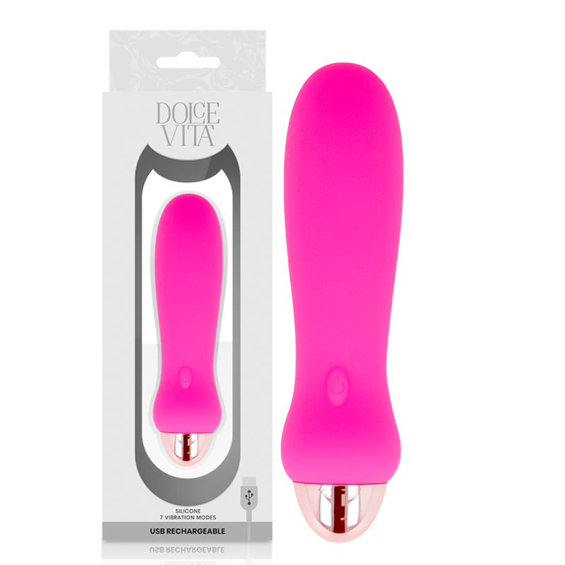 DOLCE VITA - WIEDERAUFLADBARES Sensorisches Gerät FÜNF ROSA 7 GESCHWINDIGKEITEN