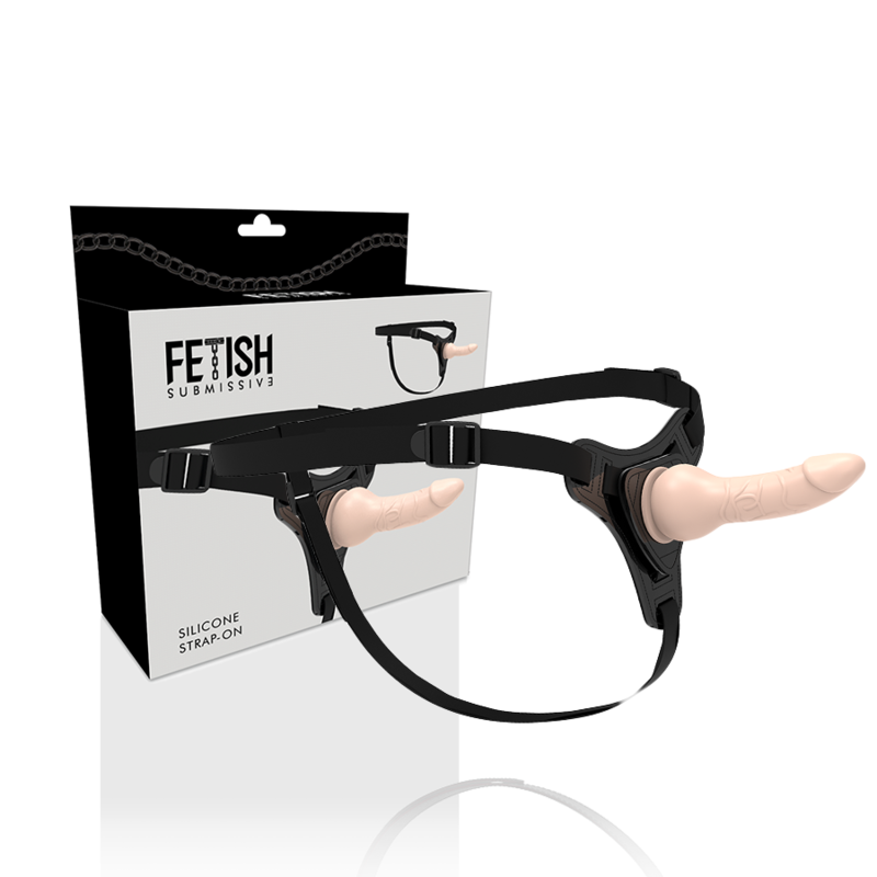 FETISCH SUBMISSIVER GURT - REALISTISCHES SILIKON HAUTFARBEN 16 CM