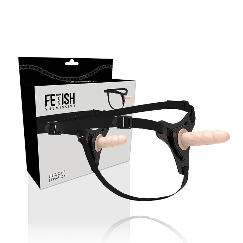 FETISCH SUBMISSIVER HARNESS – FLEISCHFARBENES REALISTISCHES SILIKON 12,5 CM