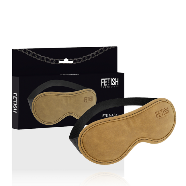 FETISH SUBMISSIVE ORIGEN – MASKE AUS VEGANEM LEDER MIT NEOPRENFUTTER
