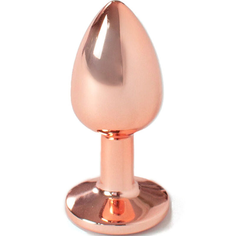 SECRETPLAY - METALL ANALPLUG ROSE GOLD KLEINE GRÖSSE 7 CM