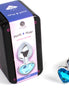 SECRETPLAY - METAL BUTT PLUG BLUE HEART SMALL SIZE 7 CM