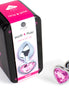 SECRETPLAY - METAL BUTT PLUG FUCHSIA HEART SMALL SIZE 7 CM