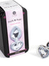SECRETPLAY - METAL BUTT PLUG CLEAR CRYSTAL HEART SMALL SIZE 7 CM