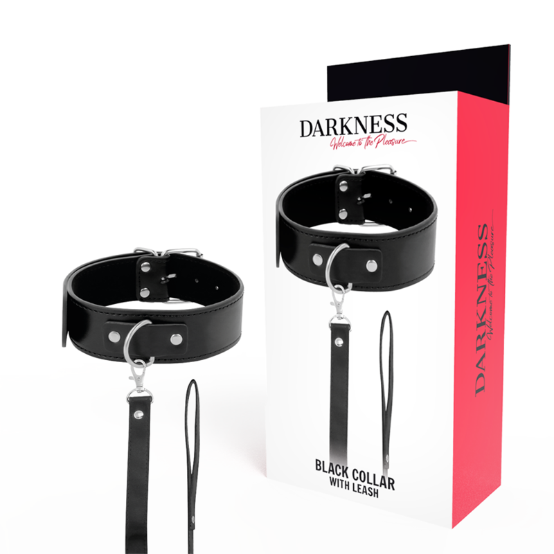 DARKNESS - HALSKETTE MIT LEDERKETTE