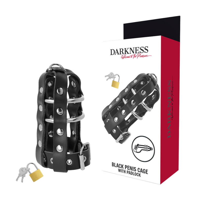 DARKNESS - KEUSCHHEITSGÜRTEL AUS LEDER MIT SCHLOSS