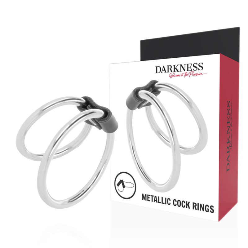 DARKNESS - DOPPELTER METALL-PENISRING